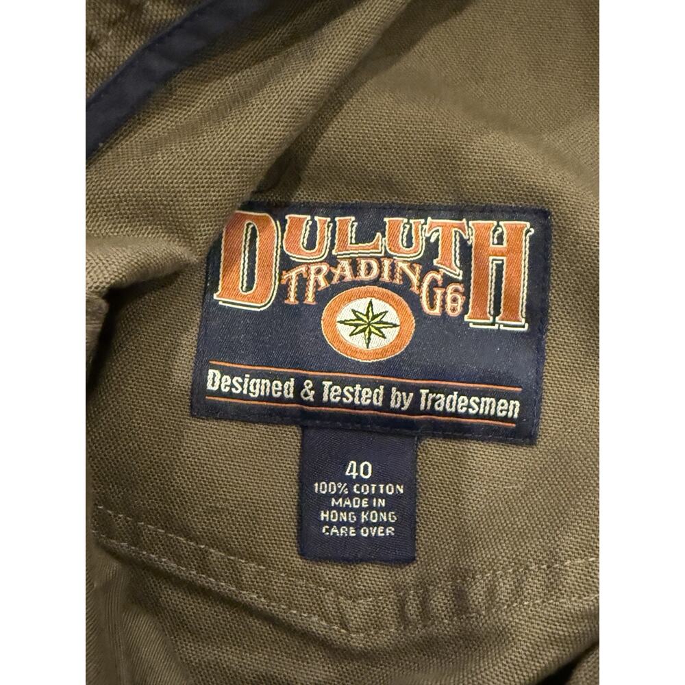Duluth Trading Relaxed Fit Mens Brown Canvas Work Pants Size 40 100% Cotton - Picture 5 of 8